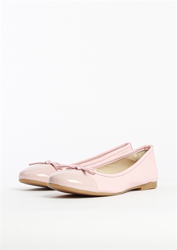 Flot klassisk sart rosa ballerina sko fra Bukela
